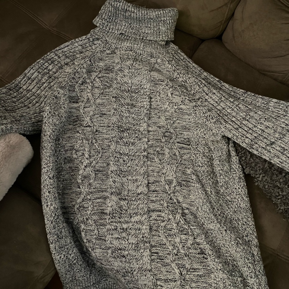 Express marble knit turtleneck men’s